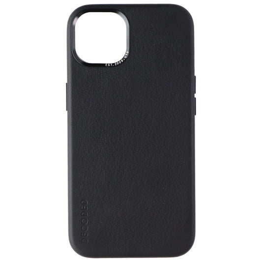 DECODED Premium Full Grain Leather Back Cover for Apple iPhone 13 - Black Cell Phone - Cases, Covers & Skins Decoded - Simple Cell Bulk Wholesale Pricing - USA Seller