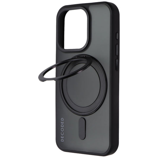 Decoded 360 Loop Stand Back Cover for MagSafe for iPhone 15 Pro - Frost Black Cell Phone - Cases, Covers & Skins Decoded - Simple Cell Bulk Wholesale Pricing - USA Seller