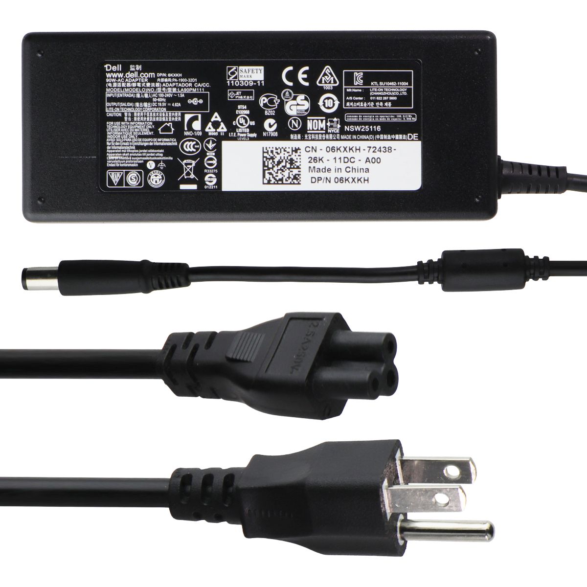 Genuine Dell (90W/19.5V/4.62A) AC Adapter Charger for Dell Laptops (LA90PM111) Computer Accessories - Laptop Power Adapters/Chargers Dell    - Simple Cell Bulk Wholesale Pricing - USA Seller