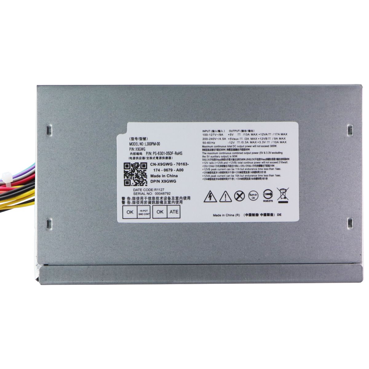 Dell L300PM-00 Power Supply 300W PSU for OptiPlex 3020 7020 9020 SFF Systems Computer Parts - Power Supplies Dell - Simple Cell Bulk Wholesale Pricing - USA Seller