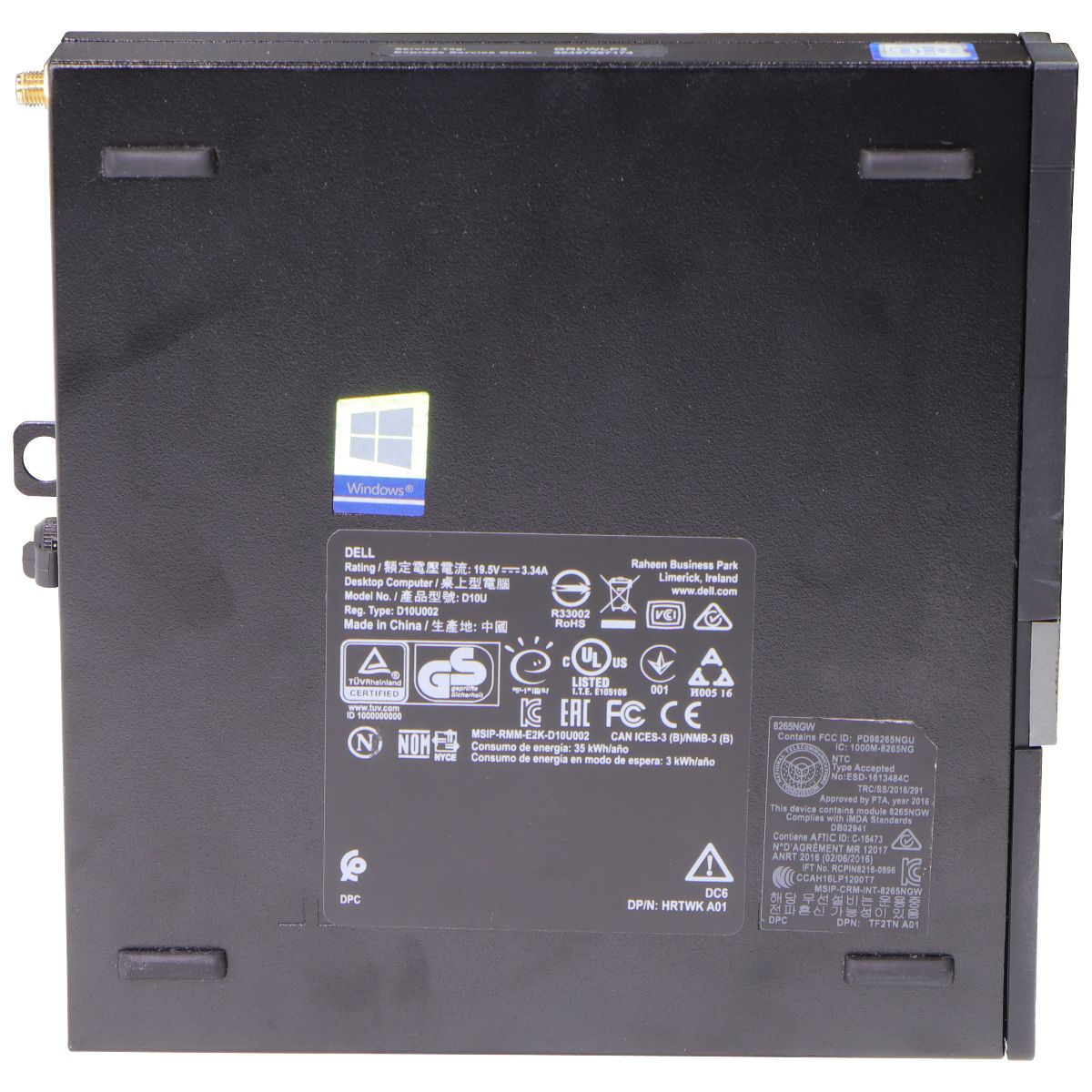 Dell Optiplex 7050 Micro Tower Desktop (D10U) i5-7500T/256GB/8GB