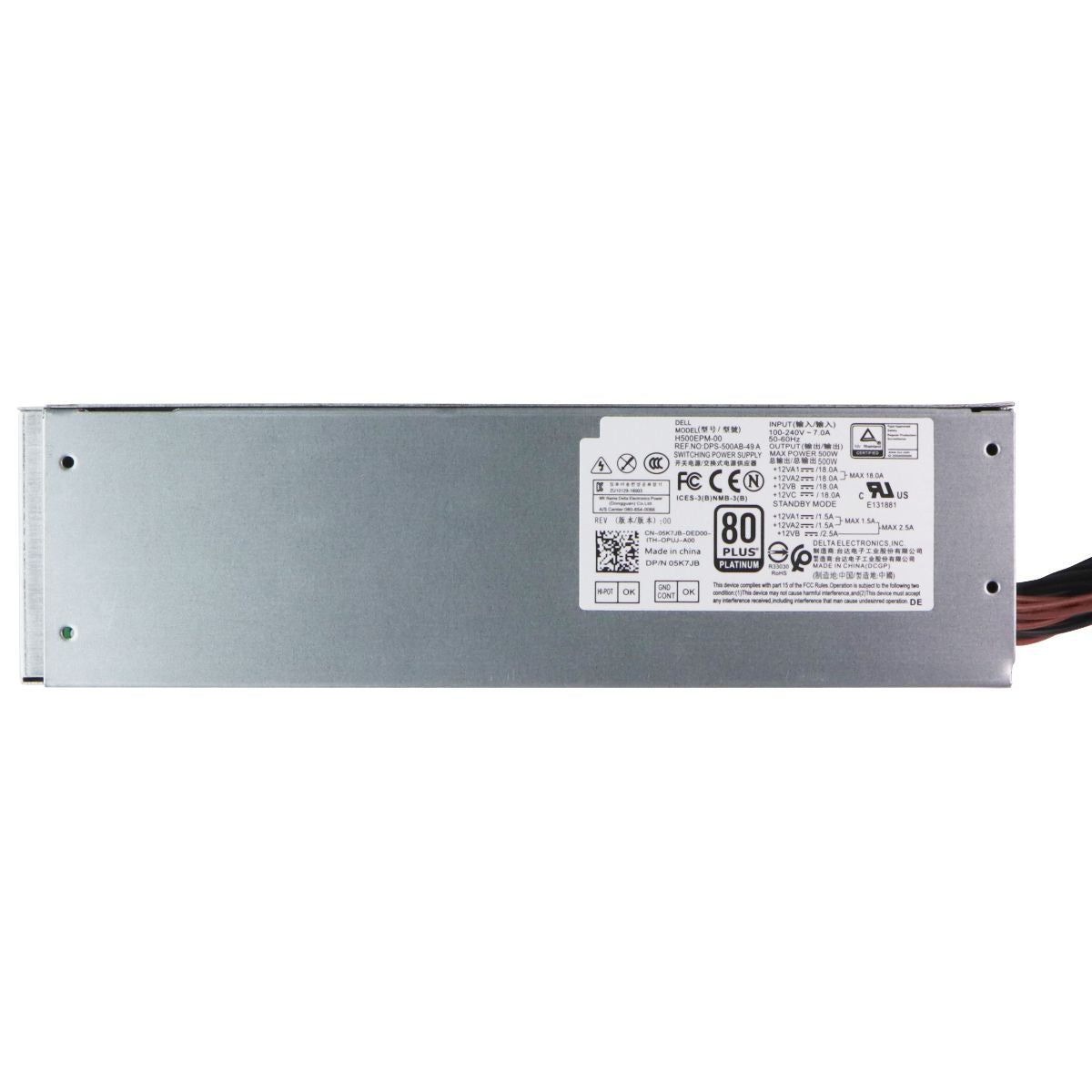 Dell H500EPM-00 500W Power Supply for OptiPlex & XPS 8940 Desktop PCs Computer Parts - Power Supplies Dell - Simple Cell Bulk Wholesale Pricing - USA Seller