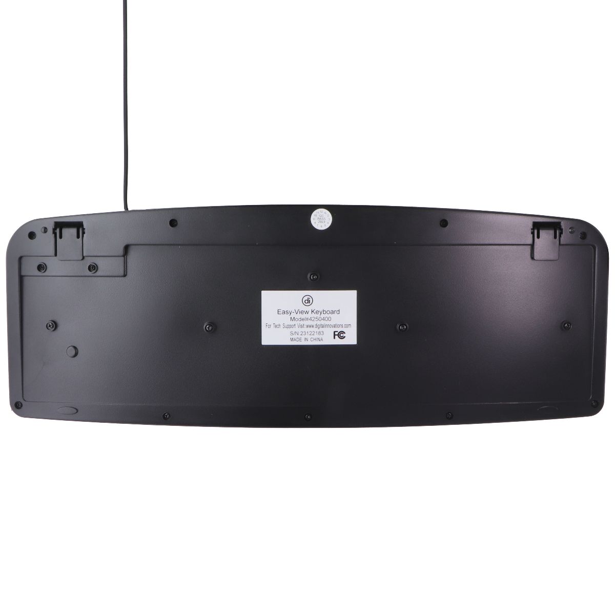 DI Easy-View Keyboard with Large Bold Letters and Spill Resistant - Black