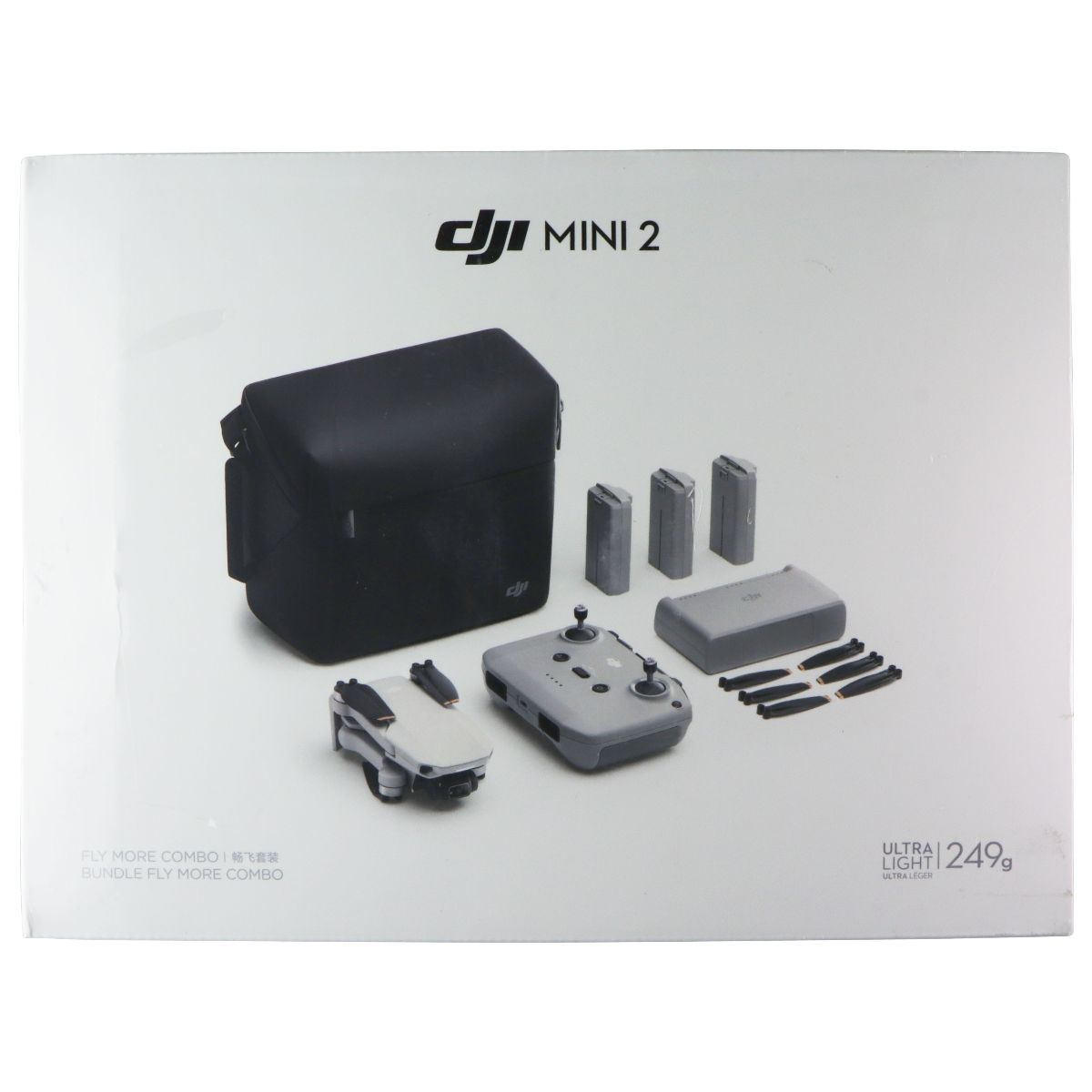 DJI Mini 2 Fly More Combo (Foldable Drone + 3-axis Gimbal) MT2PD/RC231 - Gray Cameras & Photo - Camera Drones DJI - Simple Cell Bulk Wholesale Pricing - USA Seller