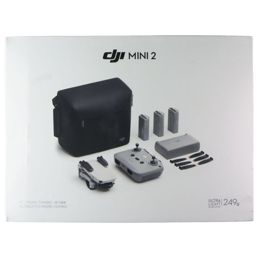 DJI Mini 2 Fly More Combo (Foldable Drone + 3-axis Gimbal) MT2PD/RC231 - Gray Cameras & Photo - Camera Drones DJI - Simple Cell Bulk Wholesale Pricing - USA Seller