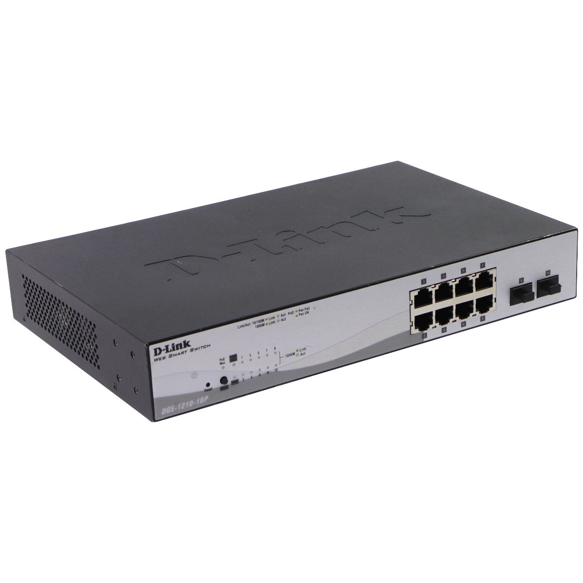 D-Link (65W) 10-Port Gigabit Smart Managed PoE+ Switch (DGS-1210-10P) Networking - Network Switches D-Link - Simple Cell Bulk Wholesale Pricing - USA Seller