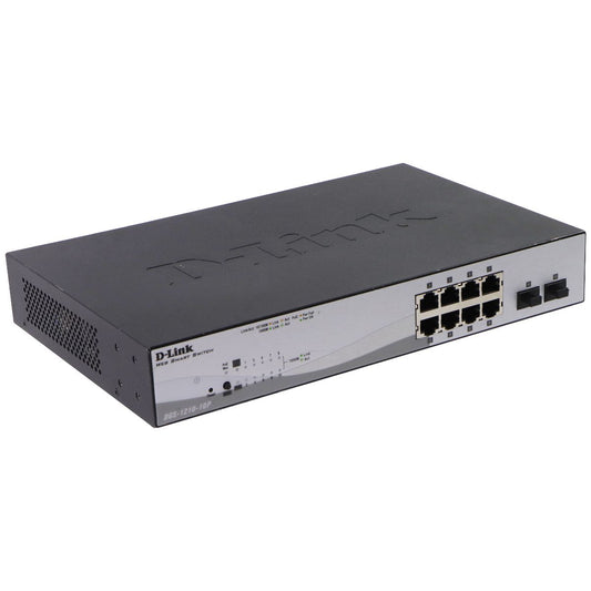 D-Link (65W) 10-Port Gigabit Smart Managed PoE+ Switch (DGS-1210-10P) Networking - Network Switches D-Link - Simple Cell Bulk Wholesale Pricing - USA Seller