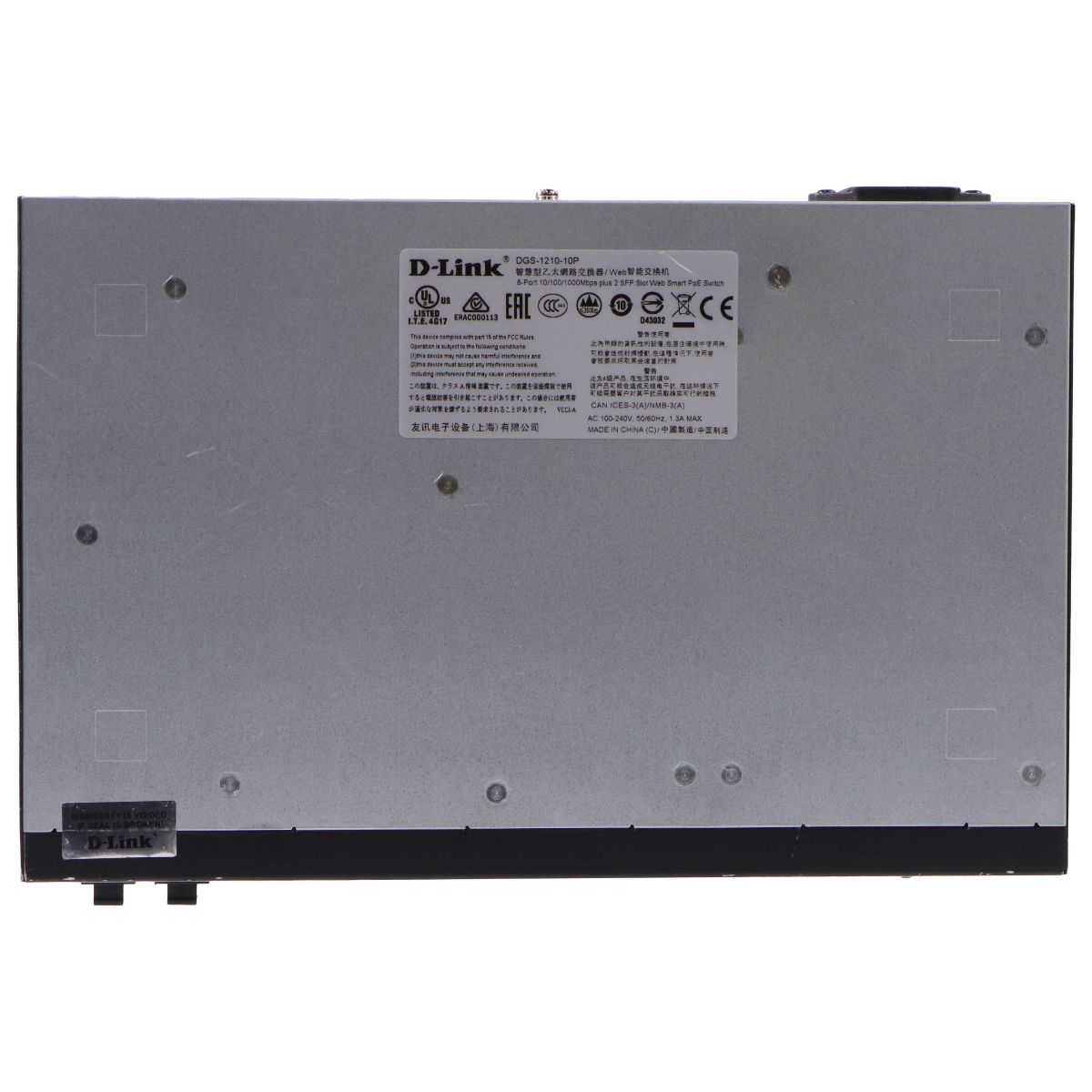 D-Link (65W) 10-Port Gigabit Smart Managed PoE+ Switch (DGS-1210-10P) Networking - Network Switches D-Link - Simple Cell Bulk Wholesale Pricing - USA Seller