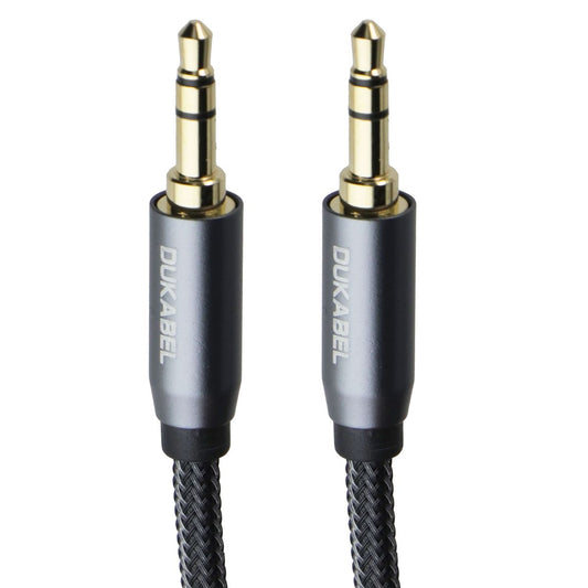 DuKabel Top Series Braided 3.5mm Male to Male AUX Cable - Gray / 26ft (DMTM800) Computer/Network - Audio Cables & Adapters DuKabel - Simple Cell Bulk Wholesale Pricing - USA Seller