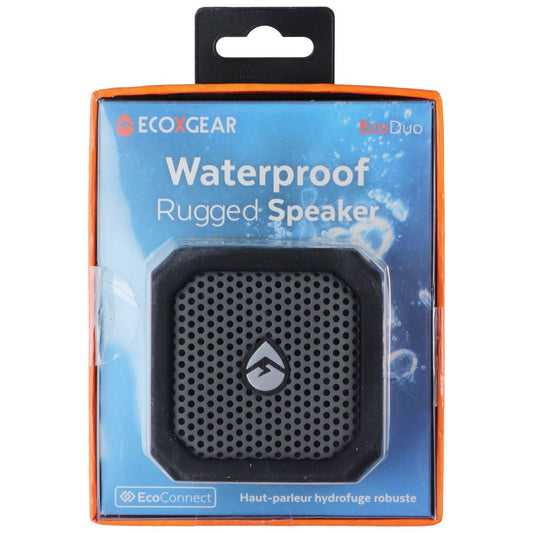 ECOXGEAR EcoDuo Waterproof Rugged Mini Portable Speaker - Black (GDI-EXPB2101)