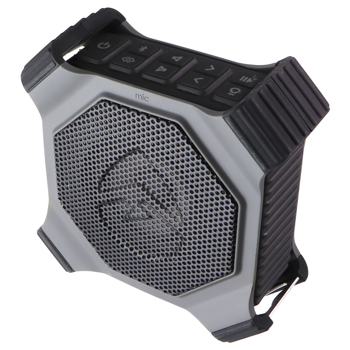 ECOXGEAR EcoEdge+ Waterproof Bluetooth LED Lit Speaker - Gray Cell Phone - Audio Docks & Speakers ECOXGEAR    - Simple Cell Bulk Wholesale Pricing - USA Seller