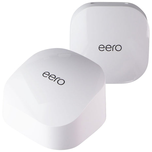 Amazon eero 6 Dual-Band Mesh Wi-Fi 6 Routers (2-Pack) - White (N010211) Networking - Wired Routers eero    - Simple Cell Bulk Wholesale Pricing - USA Seller