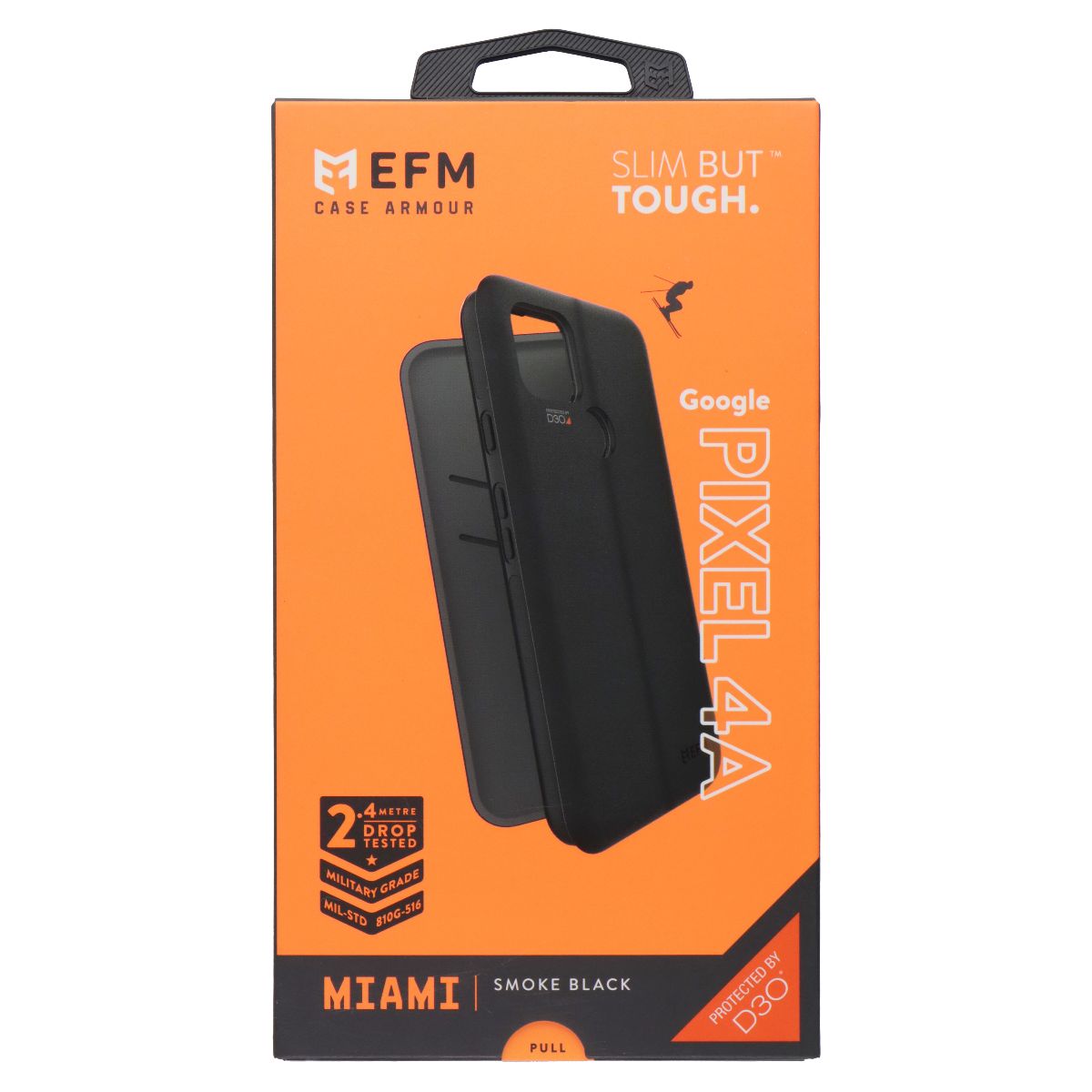 EFM Miami Series Folio Case for Google Pixel 4a - Smoke Black Cell Phone - Cases, Covers & Skins EFM - Simple Cell Bulk Wholesale Pricing - USA Seller