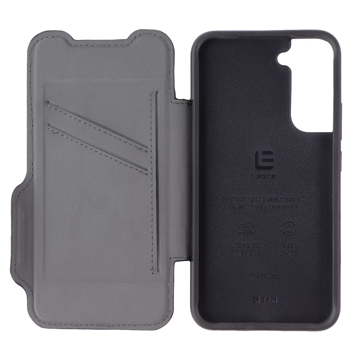 EFM Monaco Series Folio Case for Samsung Galaxy (S22+) - Black