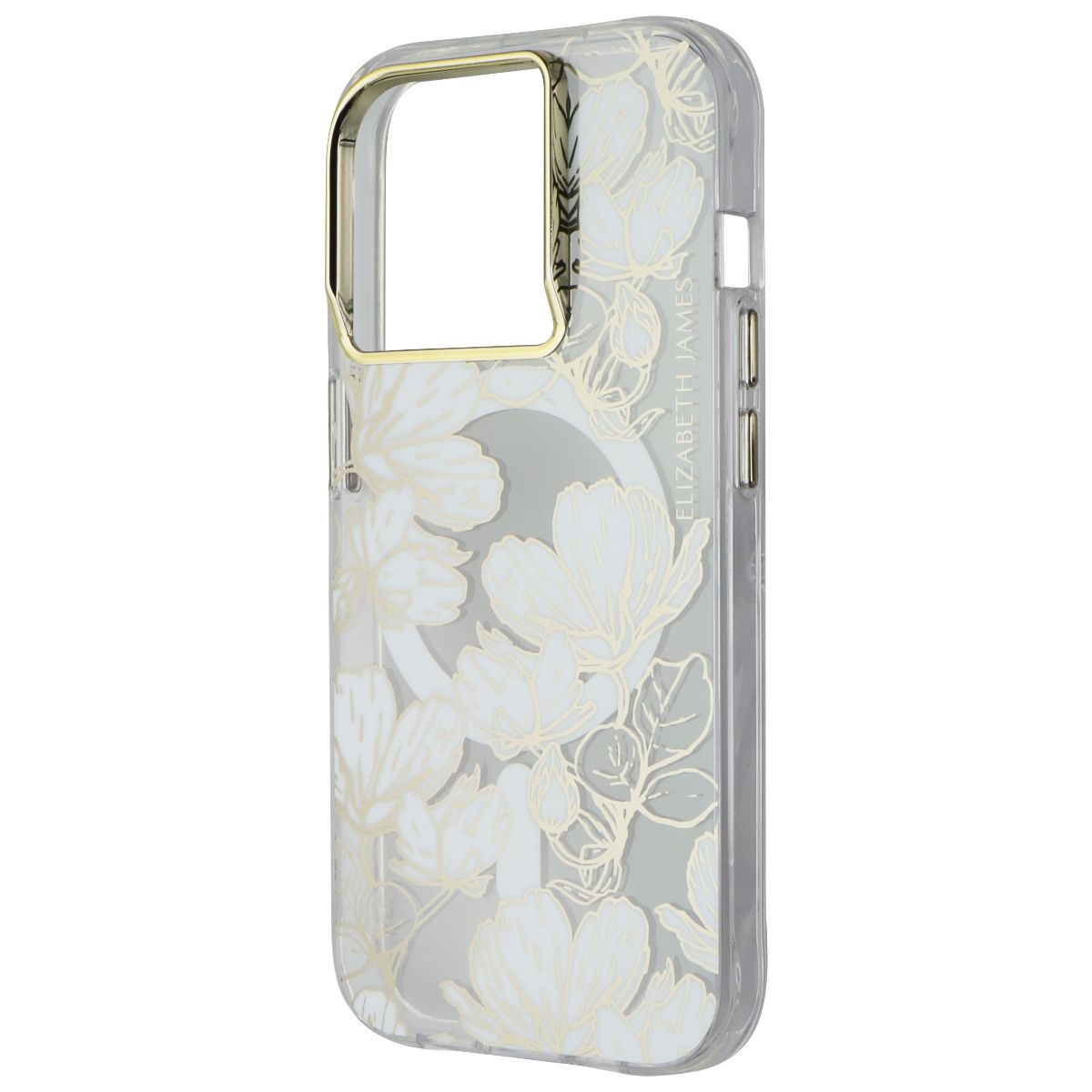 Elizabeth James Case for MagSafe for iPhone 15 Pro - Sunday in Soho Clear/Gold Cell Phone - Cases, Covers & Skins Elizabeth James - Simple Cell Bulk Wholesale Pricing - USA Seller