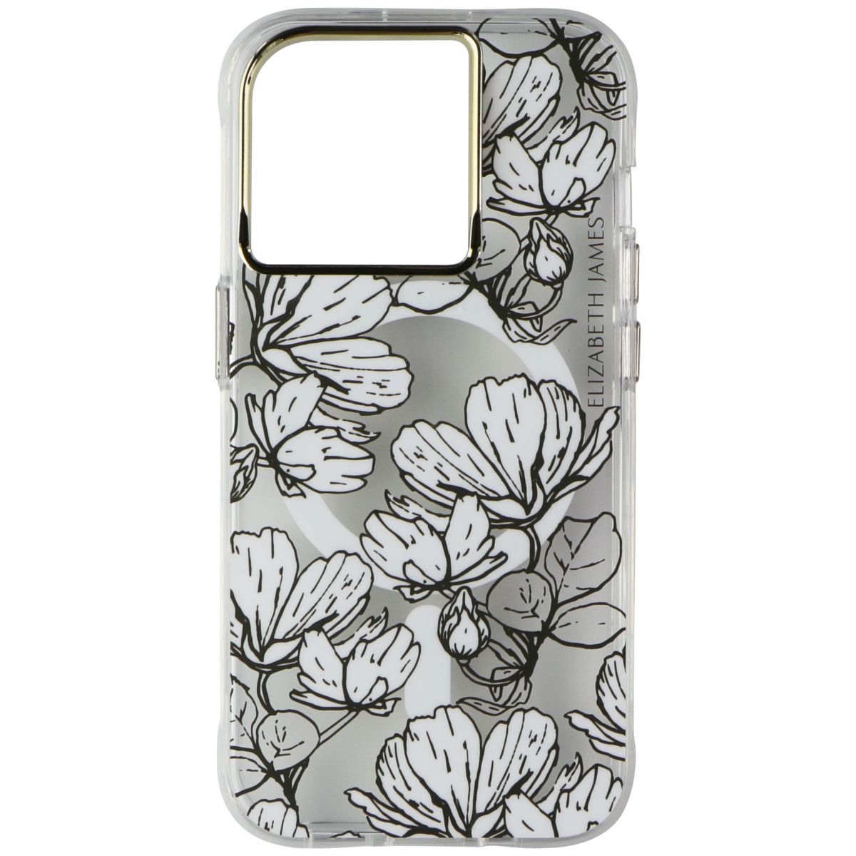 Elizabeth James Case for MagSafe for iPhone 15 Pro - Sunday in Soho Clear/Gold Cell Phone - Cases, Covers & Skins Elizabeth James - Simple Cell Bulk Wholesale Pricing - USA Seller