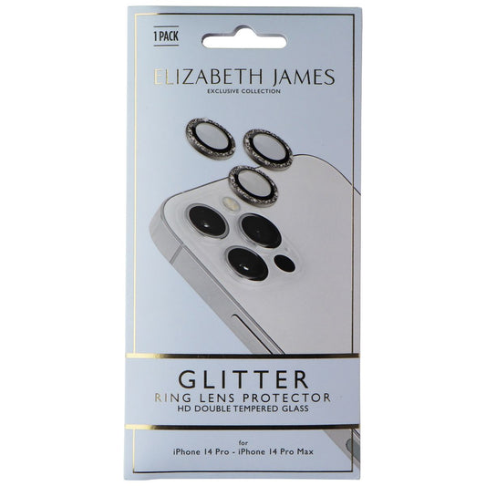 Elizabeth James Glitter Lens Protectors for iPhone 14 Pro/14 Pro Max - Champagne Cell Phone - Screen Protectors Elizabeth James - Simple Cell Bulk Wholesale Pricing - USA Seller