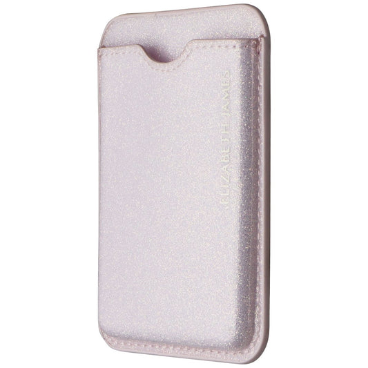 Elizabeth James Magnetic Card Holder for MagSafe - Blush Glitter Cell Phone - Mounts & Holders Elizabeth James    - Simple Cell Bulk Wholesale Pricing - USA Seller