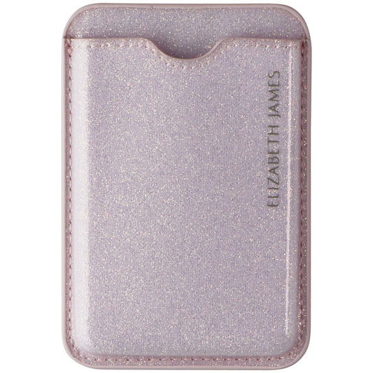 Elizabeth James Magnetic Card Holder for MagSafe - Blush Glitter Cell Phone - Mounts & Holders Elizabeth James    - Simple Cell Bulk Wholesale Pricing - USA Seller