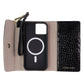 Elizabeth James Wristlet Folio for MagSafe for iPhone 15/14/13 - Black Croc Cell Phone - Cases, Covers & Skins Elizabeth James - Simple Cell Bulk Wholesale Pricing - USA Seller