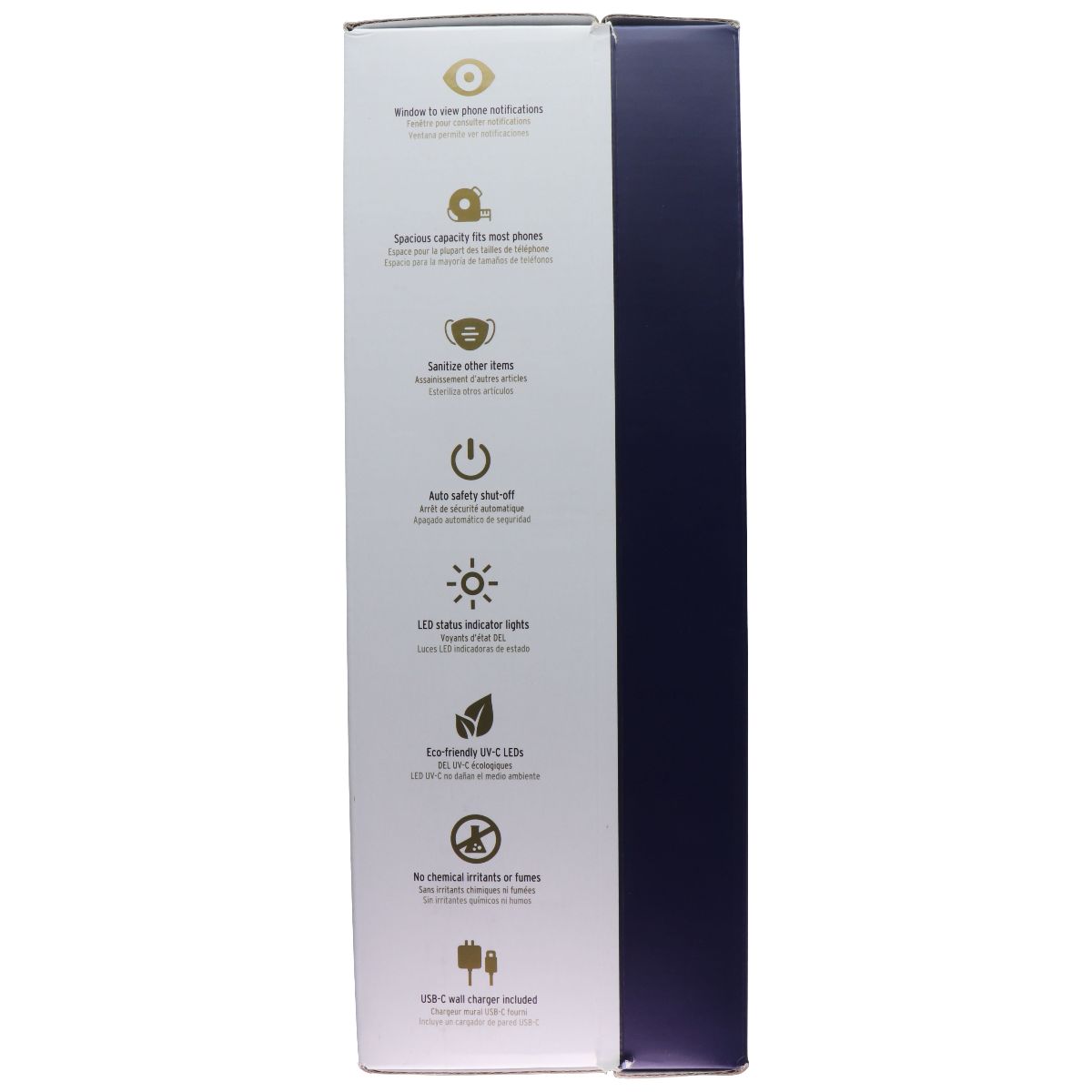 Elixage Wireless Charger + UV-C Sanitizer for Smartphones & More - White Cell Phone - Other Accessories Elixage - Simple Cell Bulk Wholesale Pricing - USA Seller