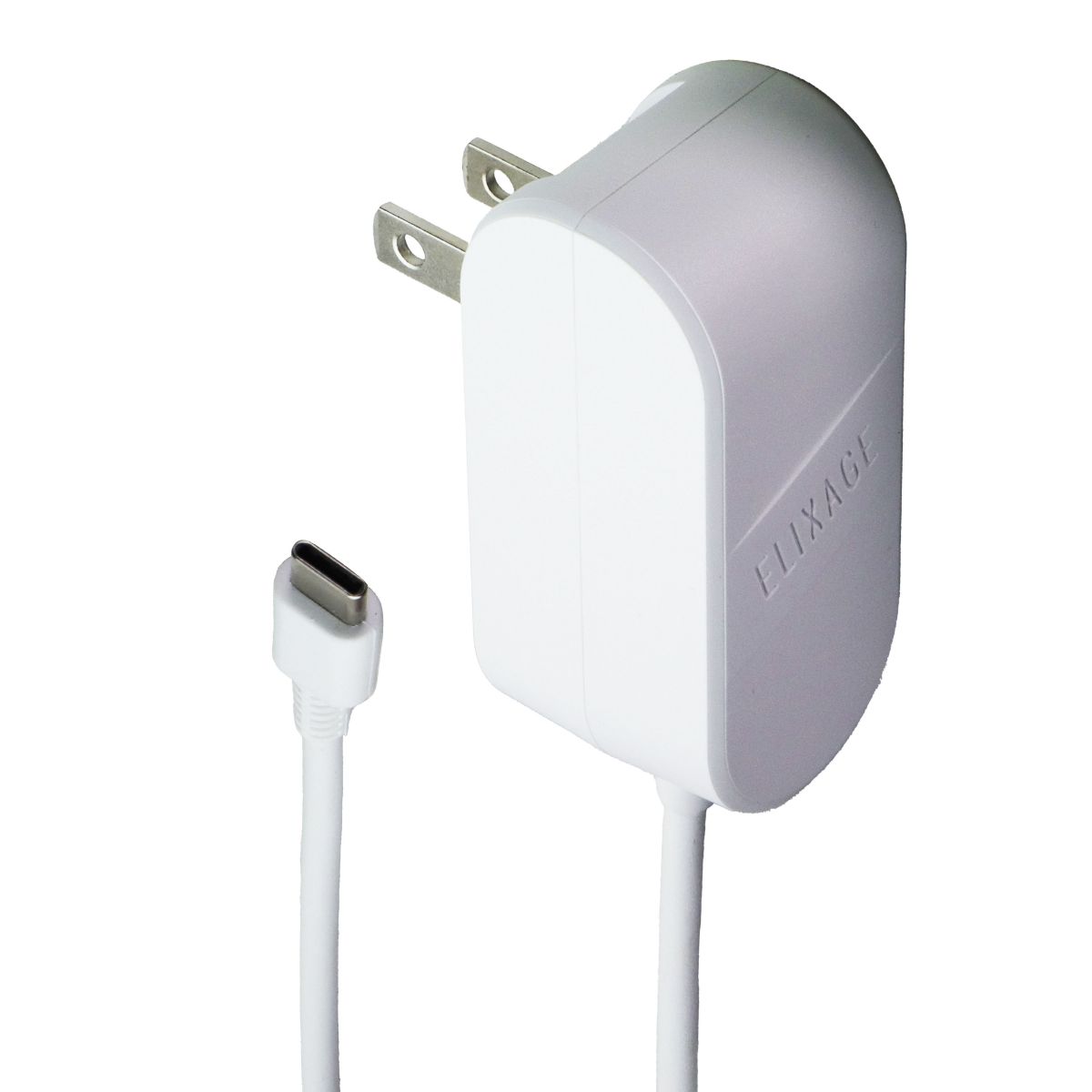 Elixage (5V/3A) 5-FT USB-C Wired Wall Charger - White (520237A633) Cell Phone - Chargers & Cradles Elixage - Simple Cell Bulk Wholesale Pricing - USA Seller