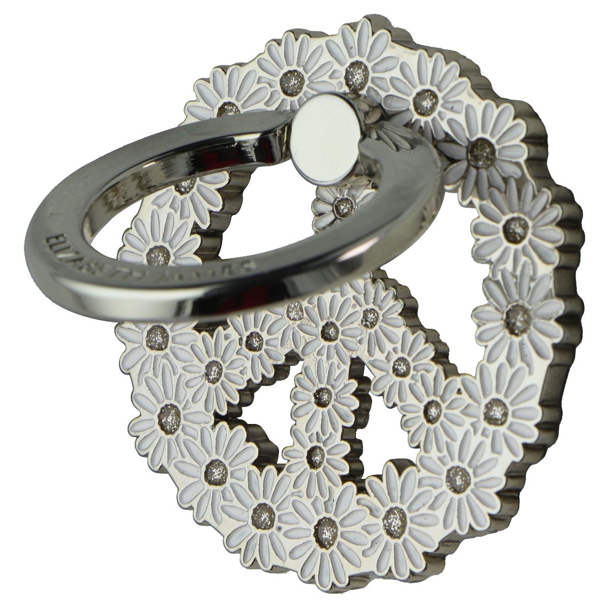 Elizabeth James Magnetic Ring and Phone Grip - Daisy Peace Cell Phone - Mounts & Holders Elizabeth James - Simple Cell Bulk Wholesale Pricing - USA Seller