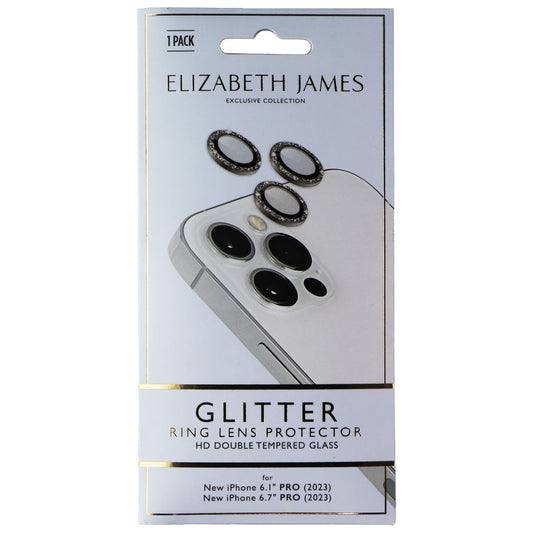 Elizabeth James Ring Lens Protector for iPhone 15 Pro/15 Pro Max - Glitter Cell Phone - Screen Protectors Elizabeth James - Simple Cell Bulk Wholesale Pricing - USA Seller