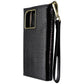 Elizabeth James Wristlet Folio for MagSafe for iPhone 15 Pro Max - Black Croc Cell Phone - Cases, Covers & Skins Elizabeth James - Simple Cell Bulk Wholesale Pricing - USA Seller