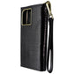 Elizabeth James Wristlet Folio for MagSafe for iPhone 15 Pro Max - Black Croc Cell Phone - Cases, Covers & Skins Elizabeth James - Simple Cell Bulk Wholesale Pricing - USA Seller