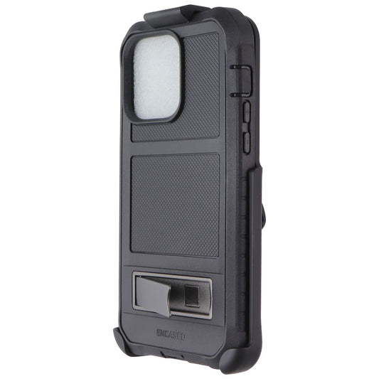ENCASED Falcon Case and Holster for Apple iPhone 14 Pro Max - Black Cell Phone - Cases, Covers & Skins Encased - Simple Cell Bulk Wholesale Pricing - USA Seller