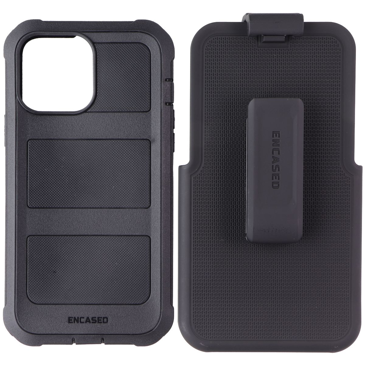 ENCASED Falcon Case and Holster for Apple iPhone 13 Pro Max - Black Cell Phone - Cases, Covers & Skins Encased - Simple Cell Bulk Wholesale Pricing - USA Seller