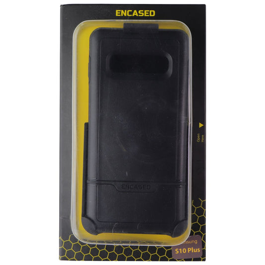 Encased Rebel Series Case and Holster for Samsung Galaxy (S10+) - Black Cell Phone - Cases, Covers & Skins Encased    - Simple Cell Bulk Wholesale Pricing - USA Seller