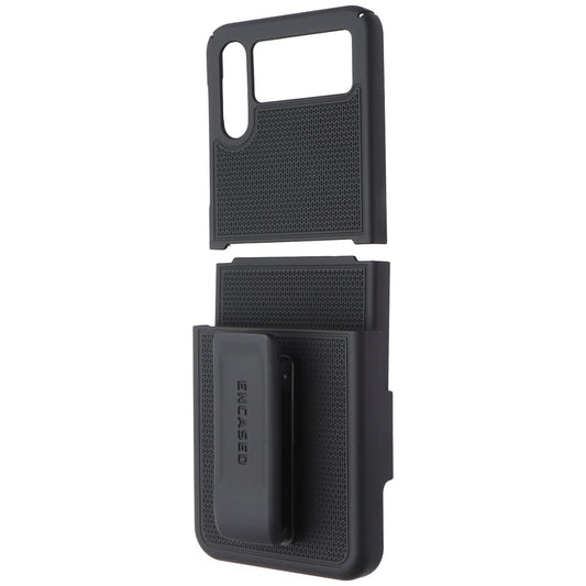 Encased DuraClip Series Holster Case for Samsung Galaxy Z Flip4 - Black Cell Phone - Cases, Covers & Skins Encased - Simple Cell Bulk Wholesale Pricing - USA Seller