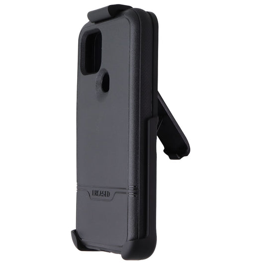 Encased Rebel Shield Case/Screen Protector/Holster for Google Pixel 5 - Black Cell Phone - Cases, Covers & Skins Encased - Simple Cell Bulk Wholesale Pricing - USA Seller