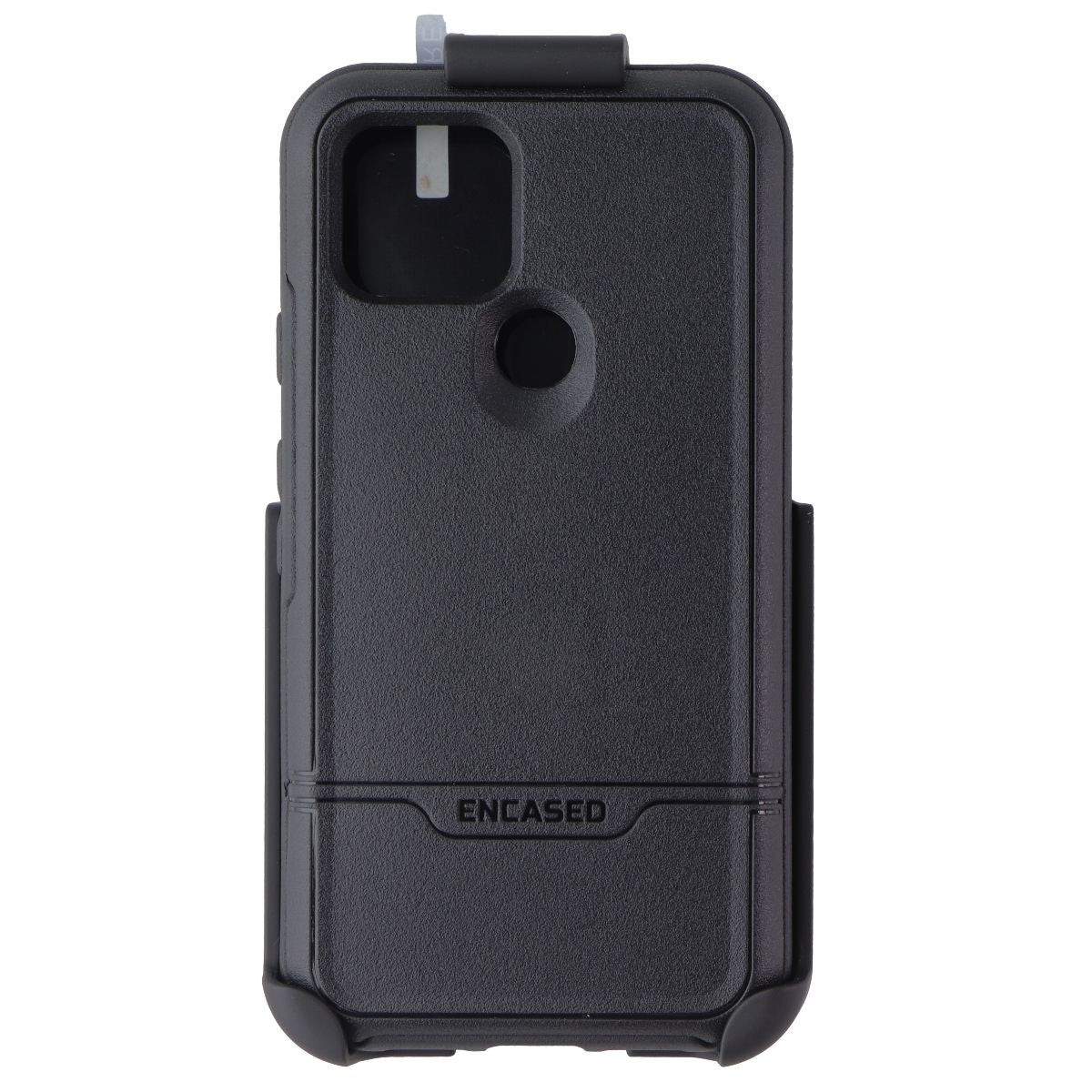 Encased Rebel Shield Case/Screen Protector/Holster for Google Pixel 5 - Black Cell Phone - Cases, Covers & Skins Encased - Simple Cell Bulk Wholesale Pricing - USA Seller