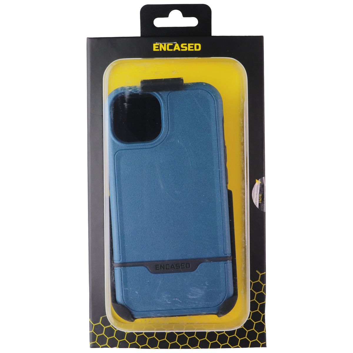Encased Rebel Armor Case + Holster for Apple iPhone 13 - Blue Cell Phone - Cases, Covers & Skins Encased - Simple Cell Bulk Wholesale Pricing - USA Seller