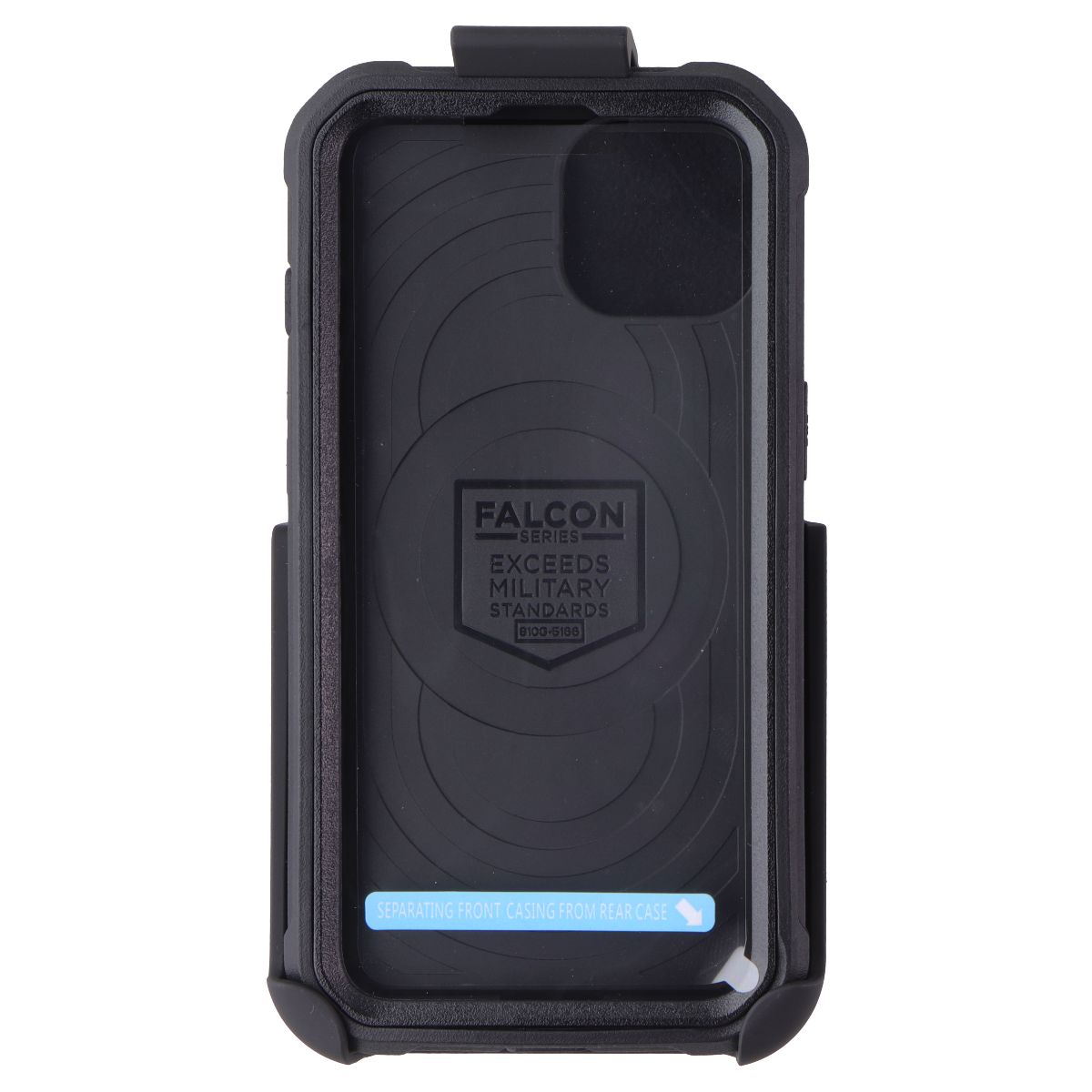 Encased Falcon Shield Case with Belt Clip Holster for Apple iPhone 13 - Black Cell Phone - Cases, Covers & Skins Encased - Simple Cell Bulk Wholesale Pricing - USA Seller