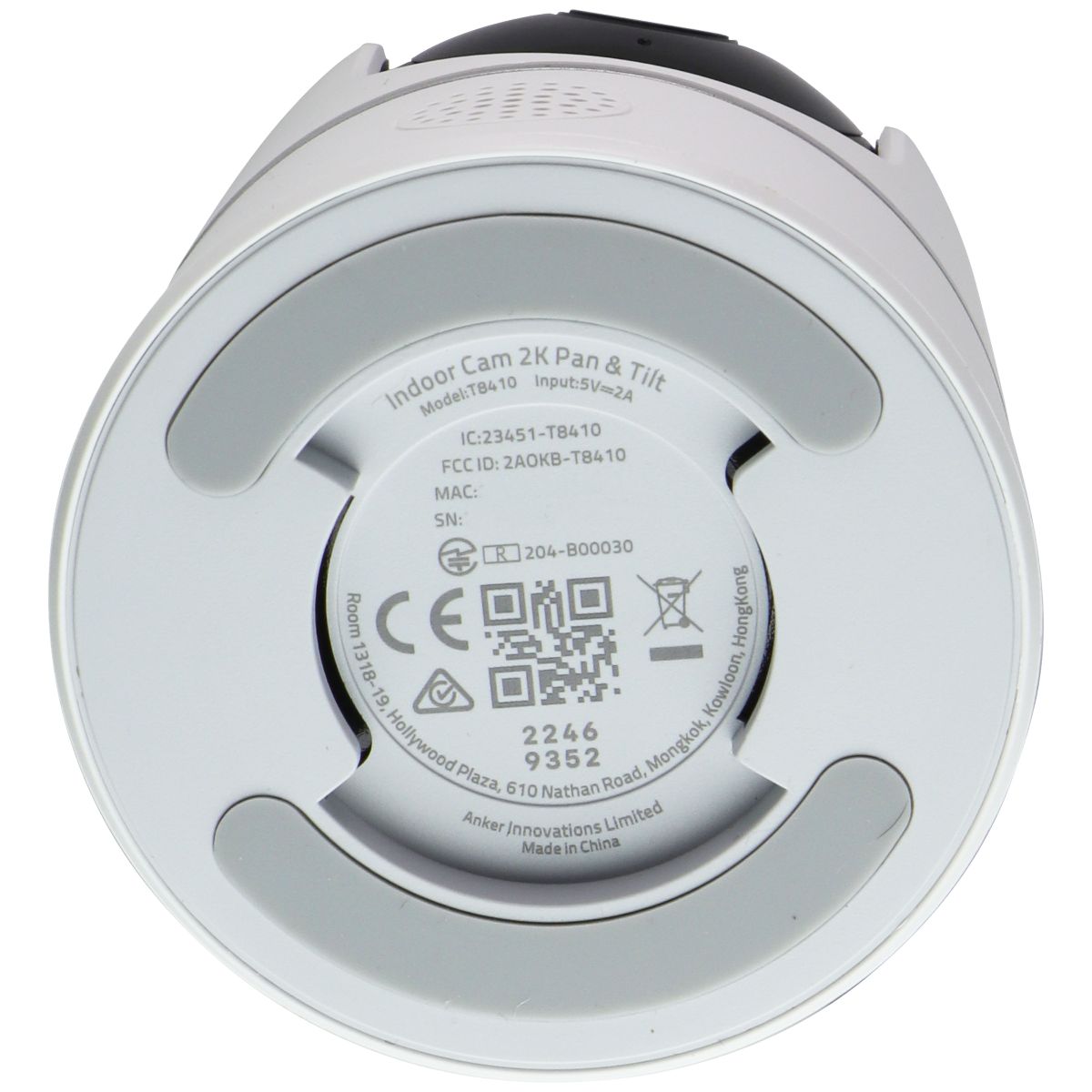 Eufy Indoor Security Camera 2K Pan & Tilt (T8410) - White Home Surveillance - Security Cameras Eufy - Simple Cell Bulk Wholesale Pricing - USA Seller