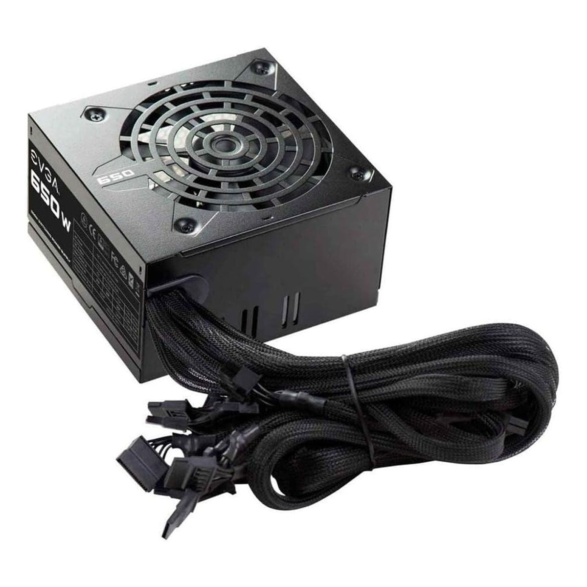 EVGA 120mm EVGA 650W N1 Series Power Supply (100-N1-0650-L1) Computer Parts - Power Supplies EVGA - Simple Cell Bulk Wholesale Pricing - USA Seller