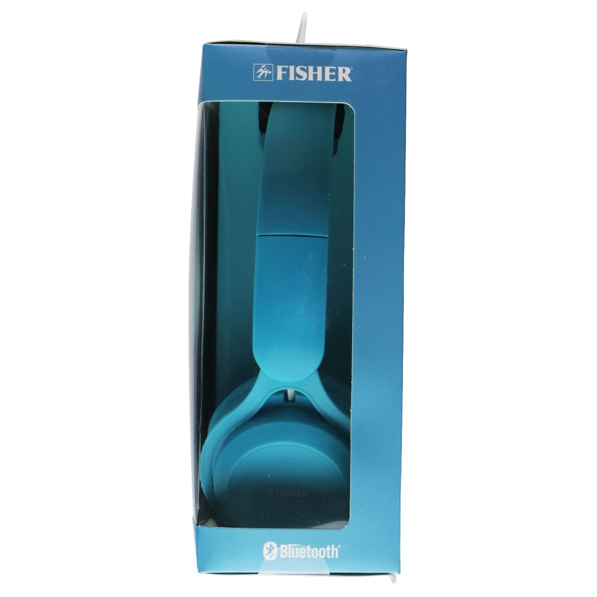 Fisher Vibez Wireless Folding Headphones with Built in Microphone - Blue Portable Audio - Headphones Fisher - Simple Cell Bulk Wholesale Pricing - USA Seller