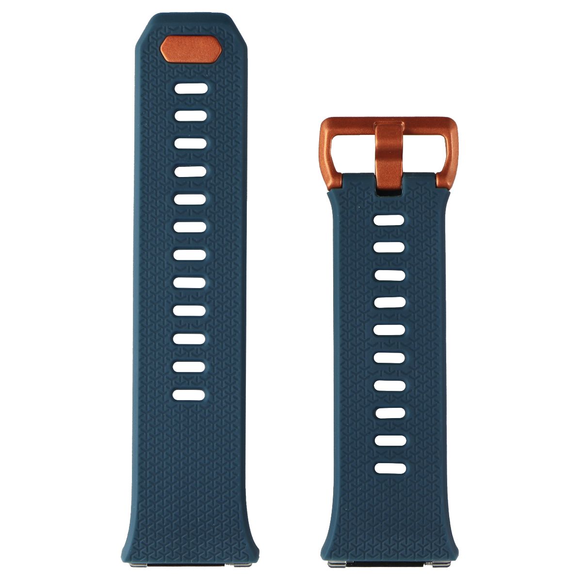 Fitbit Ionic Activity Tracker Smartwatch Band - L - Slate Blue / Burnt Orange Smart Watch Accessories - Watch Bands Fitbit - Simple Cell Bulk Wholesale Pricing - USA Seller