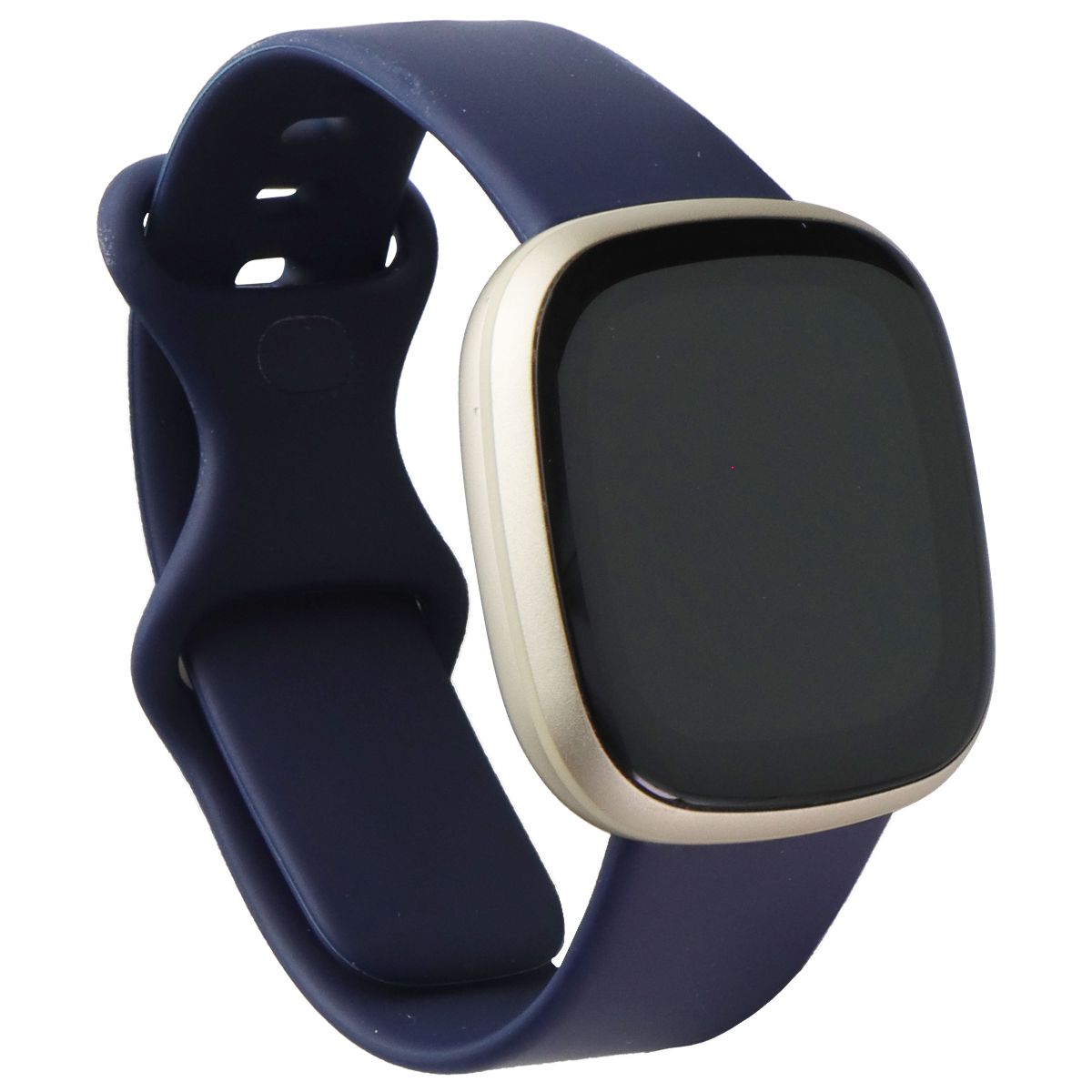 Fitbit Versa 3 Smartwatch (FB511) - Gold Case / Blue Infinity Bands (Full Set) Smart Watches Fitbit - Simple Cell Bulk Wholesale Pricing - USA Seller
