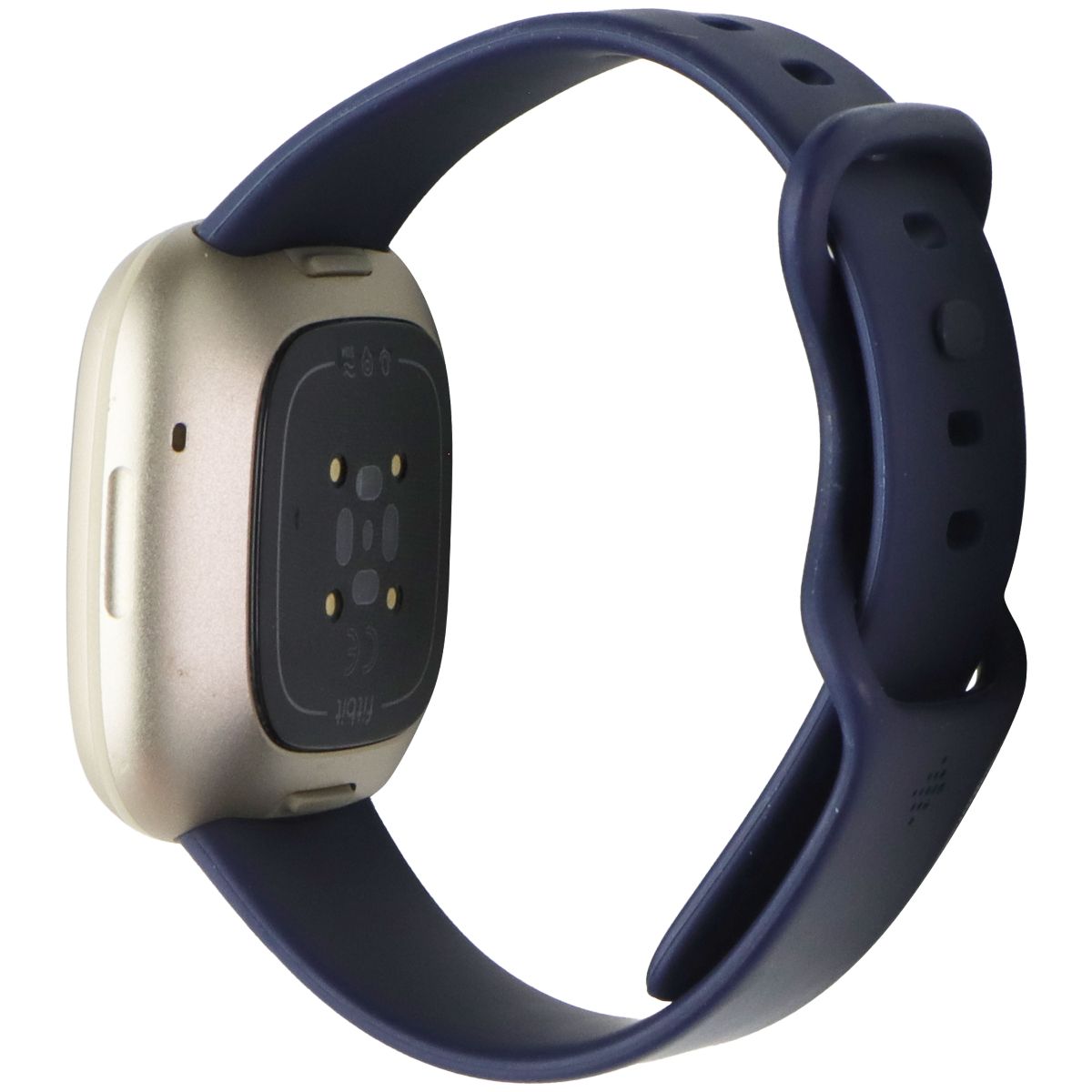 Fitbit Versa 3 Smartwatch (FB511) - Gold Case / Blue Infinity Bands (Full Set) Smart Watches Fitbit - Simple Cell Bulk Wholesale Pricing - USA Seller