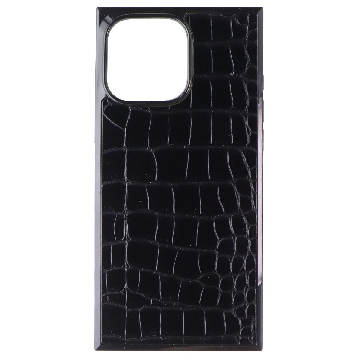 Flaunt Square Case for Apple iPhone 16 Pro Max - Black Crocodile
