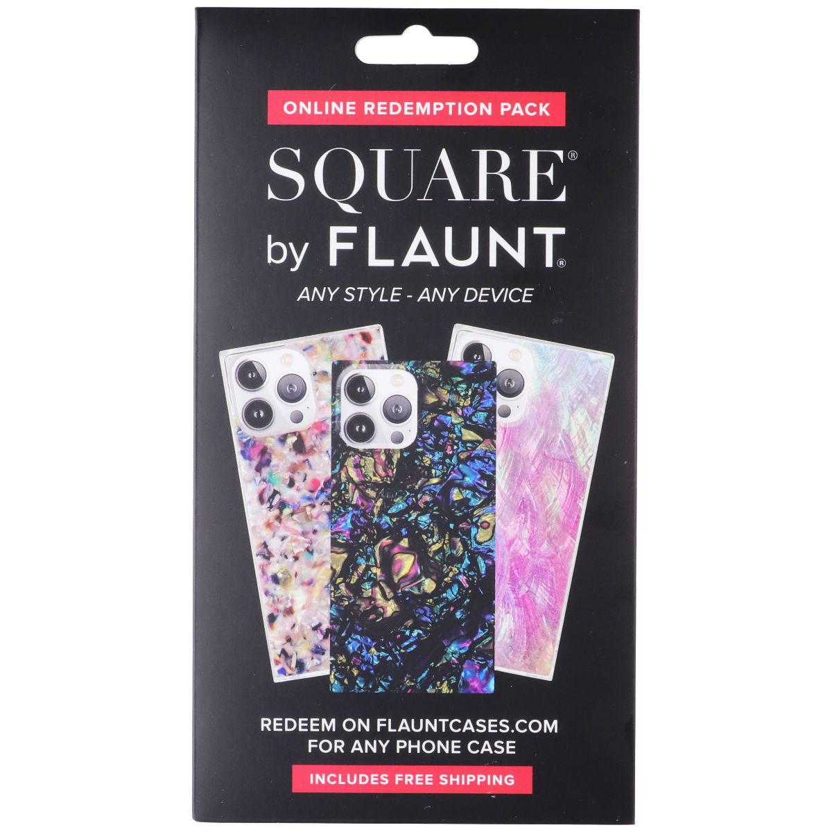 Flaunt Square Online Redemption Pack - (Redeem for 1 Case)