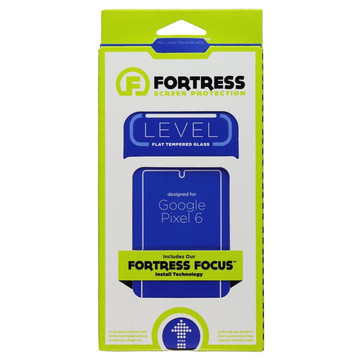 Fortress Level Flat Tempered Glass Screen Protector for Google Pixel 6 Cell Phone - Screen Protectors Fortress - Simple Cell Bulk Wholesale Pricing - USA Seller