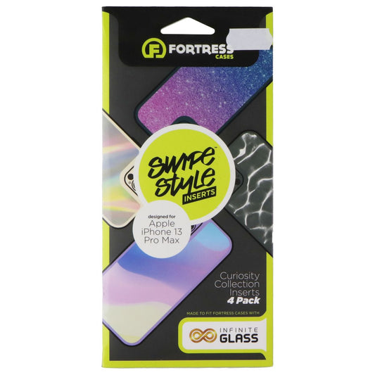 Fortress Swipe Style Inserts (4-Pk) for Apple iPhone 13 Pro Max - Curiosity Col. Cell Phone - Cases, Covers & Skins Fortress - Simple Cell Bulk Wholesale Pricing - USA Seller