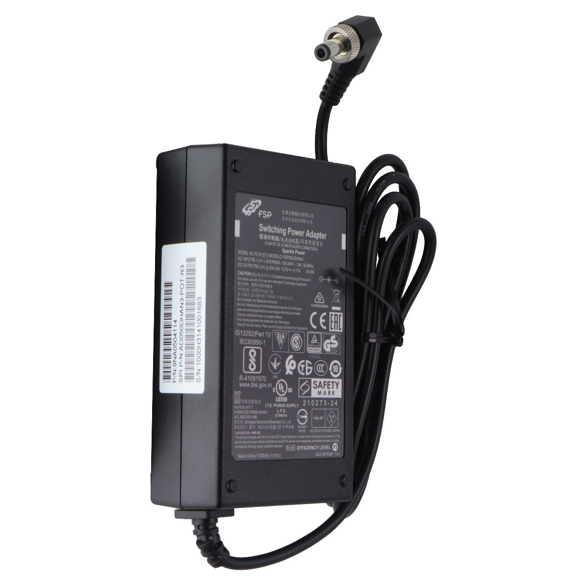 FSP (12V/4.17A) 50-Watt Switching Power Supply - Black (FSP050-DHAN3) Multipurpose Batteries & Power - Multipurpose AC to DC Adapters FSP Group - Simple Cell Bulk Wholesale Pricing - USA Seller