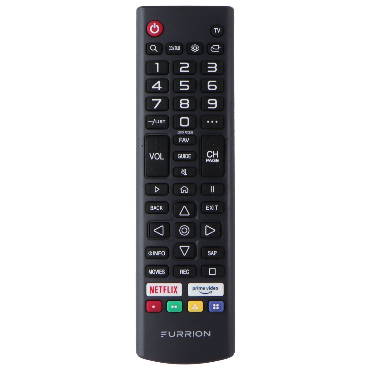 Furrion Remote Control HR-B203 with Netflix / Prime Video Buttons - Gray